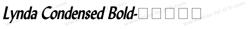 Lynda Condensed Bold字体转换